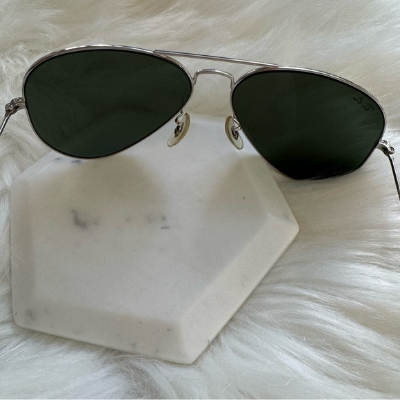 Ray-Ban Aviators with Silver Hardware